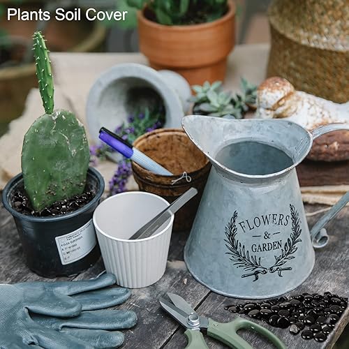 Miniatura 8 de Piedras de cristal de mármoles planos, piedras preciosas para jarrones, gemas planas para acuario, decoración floral de acuario, piedras de vidrio