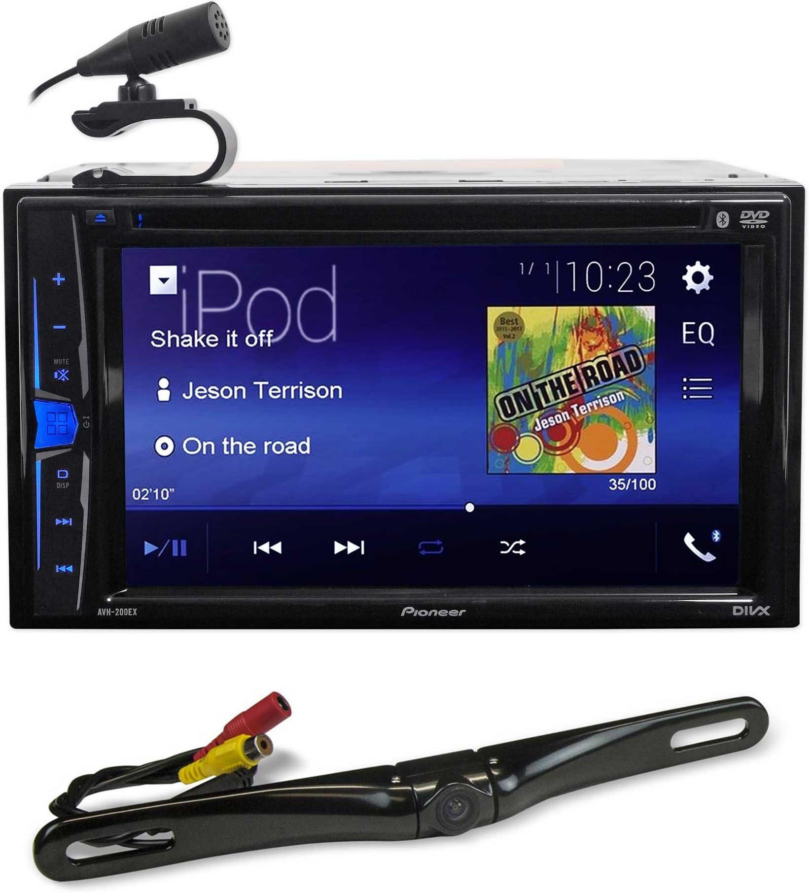 Pioneer AVH-200EX 6.2" in-Dash DVD Bluetooth Receiver iPhone/Android/USB+Camera