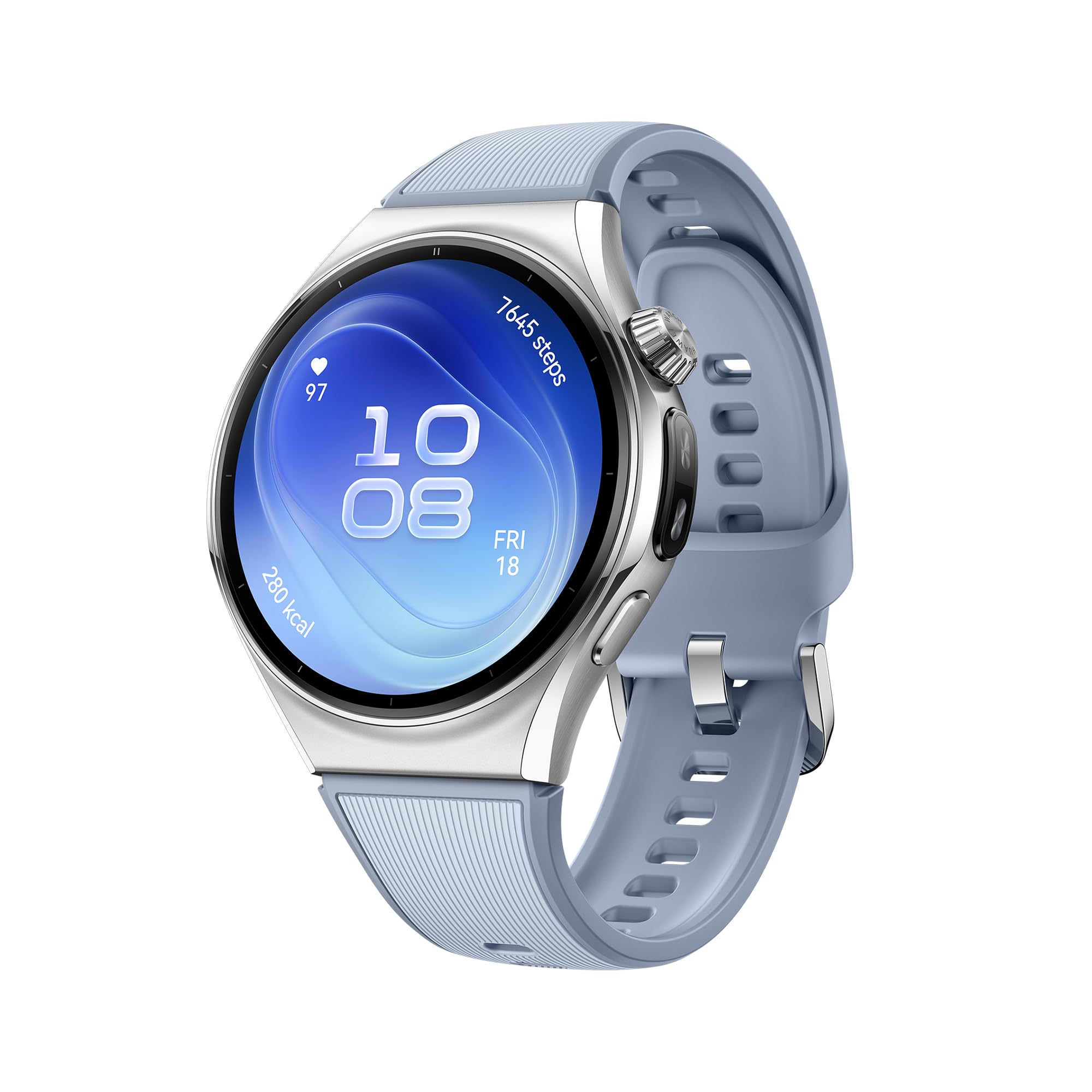 HUAWEI WATCH 6 46 mm Smartwatch, Featherlight Comfort, eSIM, NFC, Blu | Monitoraggio della Salute con X-TAP, Connessione senza Smartphone, Modalità Sportive Avanzate, 3.000 nit, iOS e Android