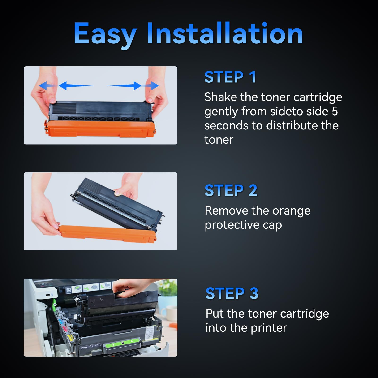 TN423 MFC-l8690CDW Toner Compatible pour Brother TN-423 TN423 pour Toner Brother MFC-L8690CDW MFC-L8900CDW HL-L8260CDW HL-L8360CDW DCP-L8410CDW MFC-L8690CDW Toner (4 Pack)
