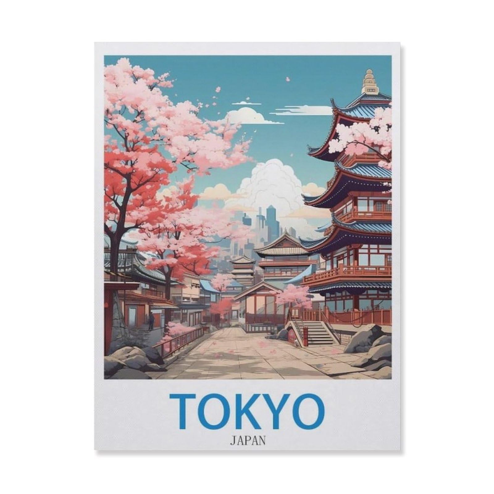 Tin Sign，Tokyo Japan(15x30cm）