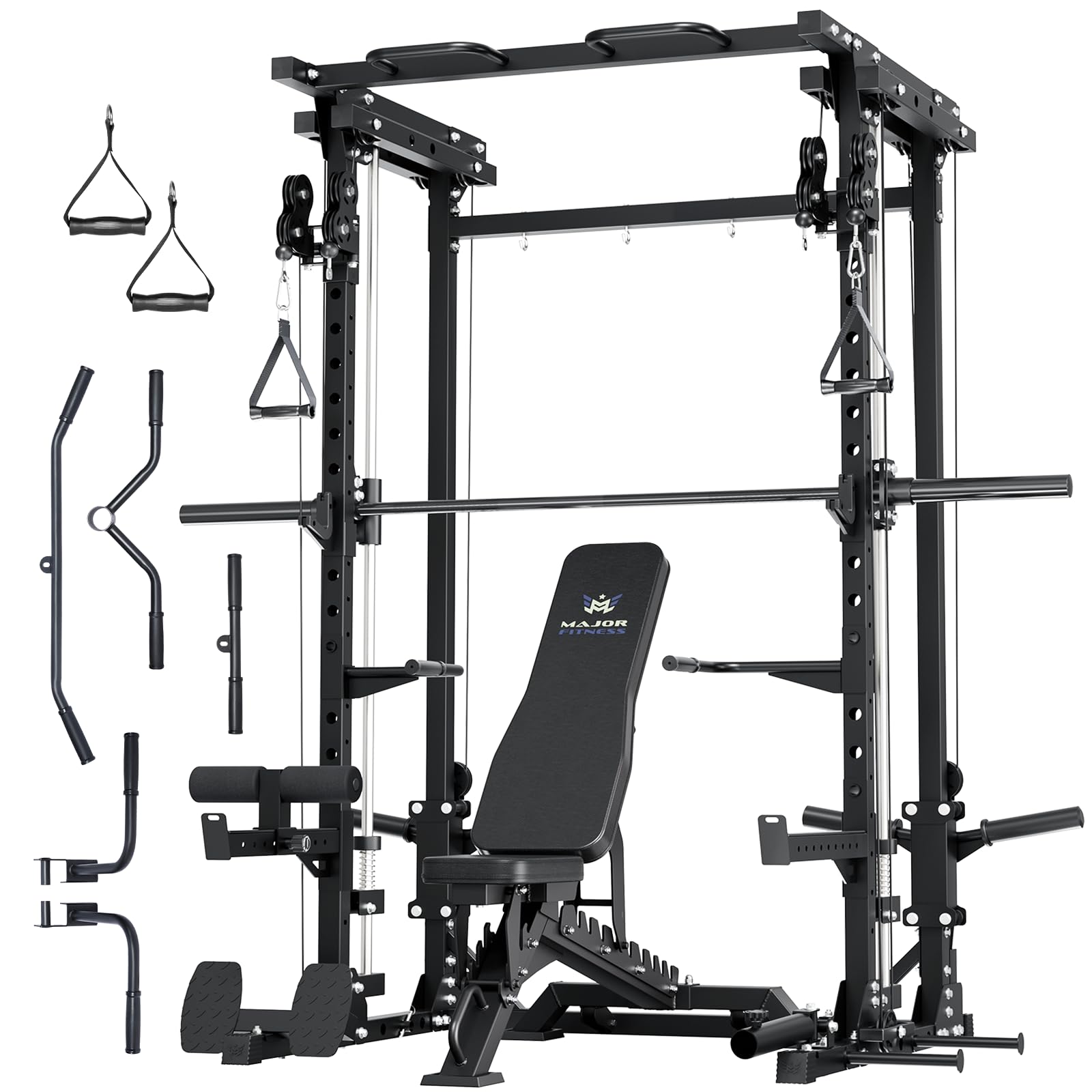 Major Fitness Drone3 Smith Machine, All-in-One Home Gym Power Rack