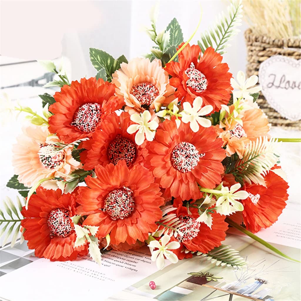 XDLEDMKIZ Artificial Silk Bouquet Decoration Artificial Peony Wedding Banquet Garden Party Home Decoration Artificial Flowers Interesting