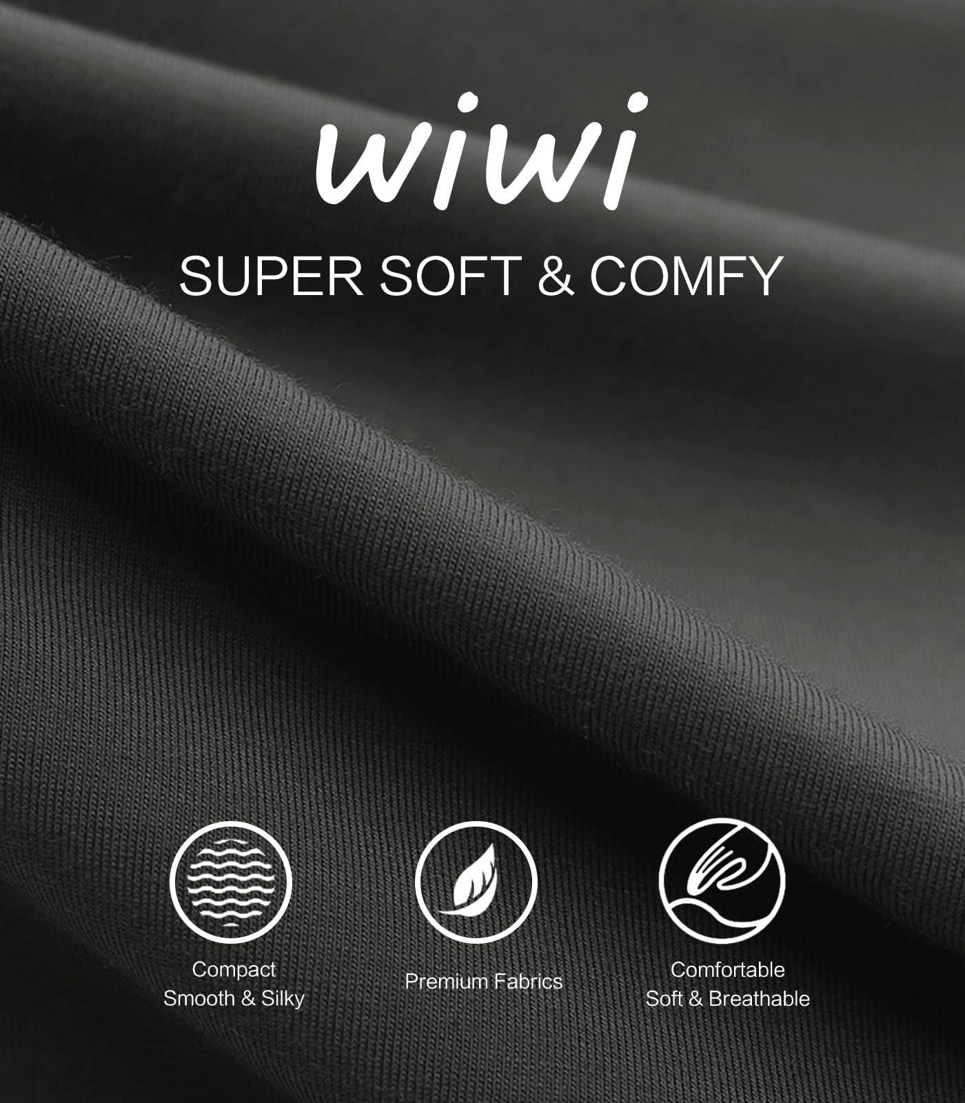 WiWi Women's Bamboo Viscose Lounge Set - 3/4 Sleeve Pajamas, V-Neck, S-XXL - View #5