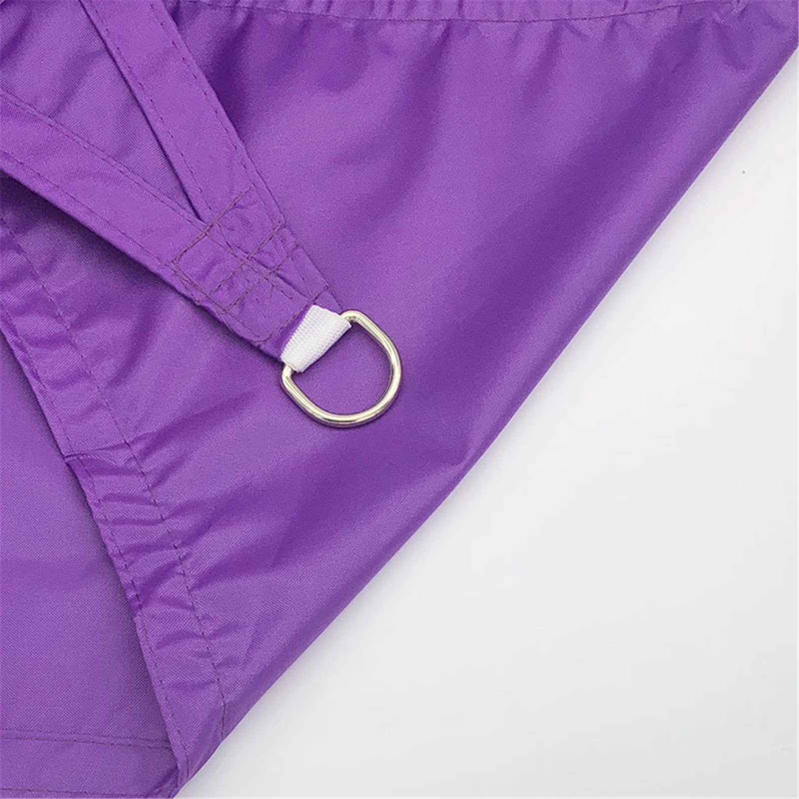 Voile d'ombrage triangulaire contre pluie et UV bâche bleu foncé 5m