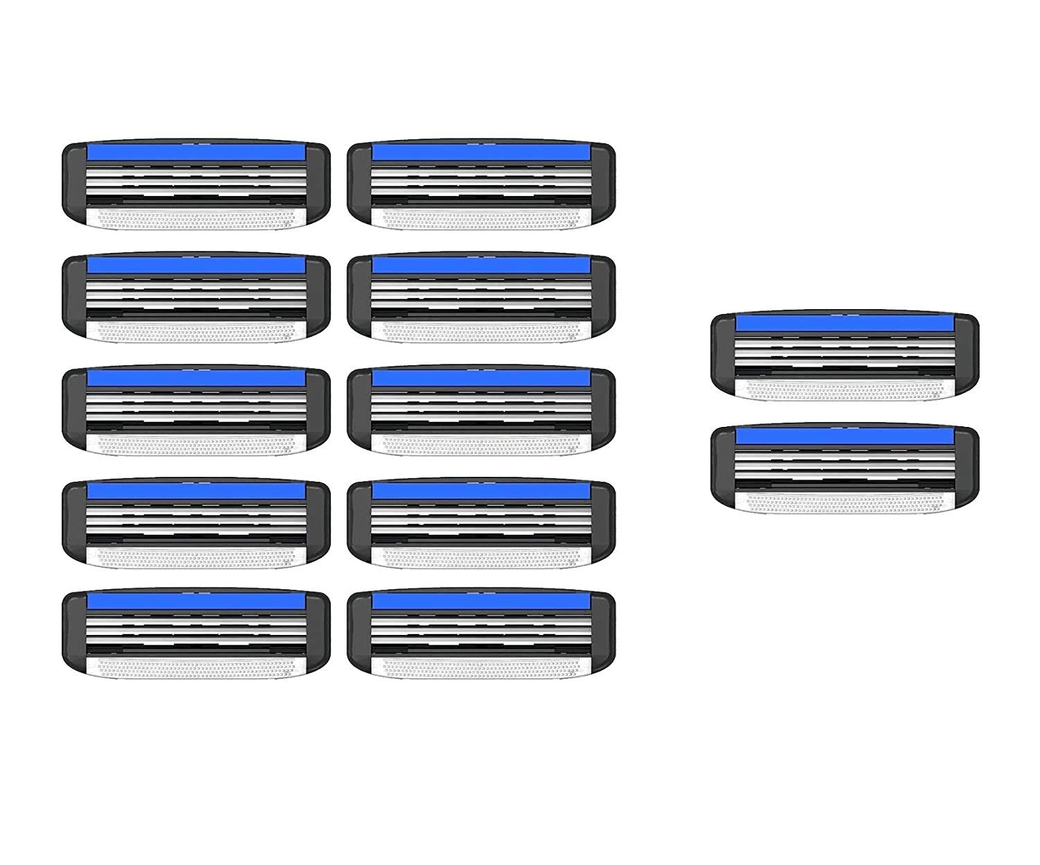 LetsShavePace 3 Replacement Cartridges - 10 Pieces with Free Blades - 2 Pieces