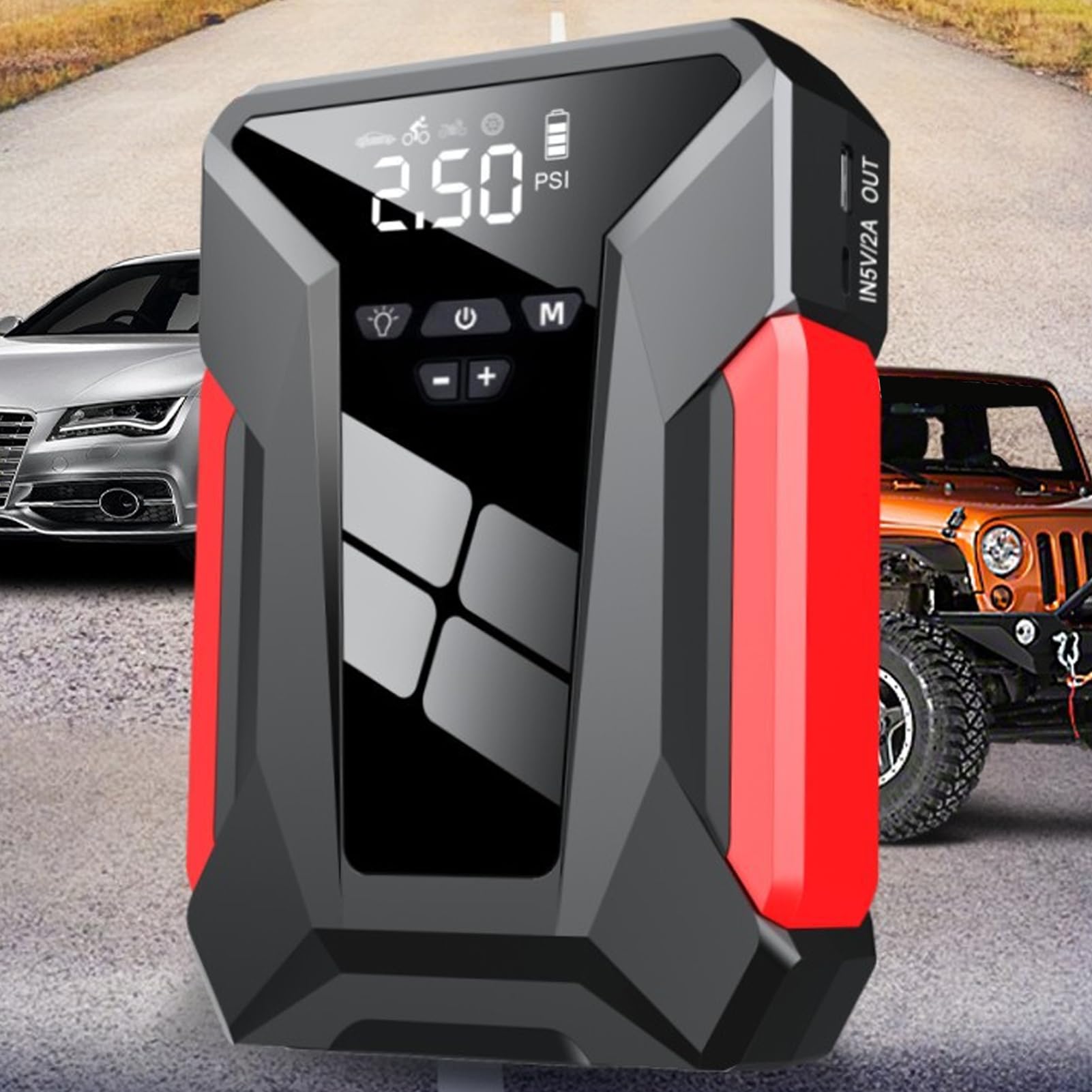 Avviatore Di Emergenza Per Batteria Auto Caricabatterie da Scatola | Pacchetto Di Emergenza Multifunzione Per Viaggi