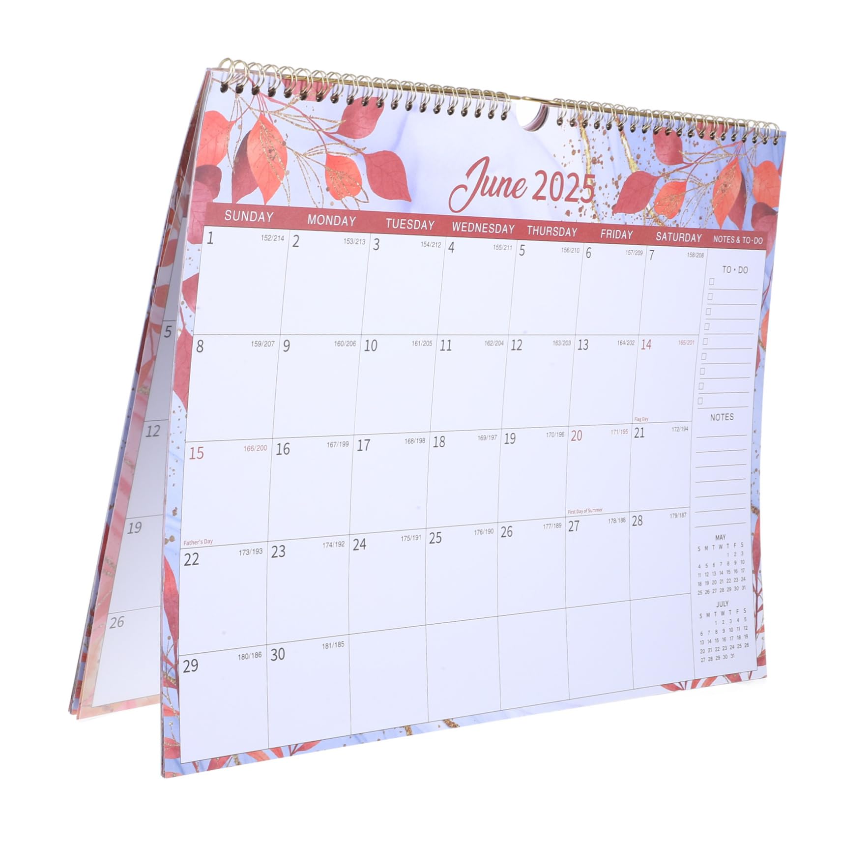 GRADENEVE Floral Wall Calendar for Home & Office Unique Design Monthly Planner Schedule Efficient Organization Decorative Wall Calendar