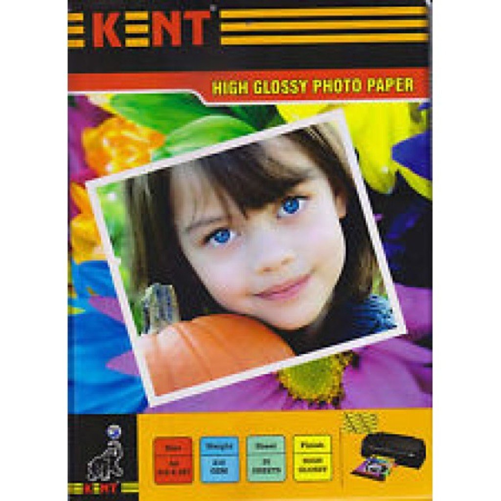 Kent High Glossy Inkjet Photo Paper, A4, 20 Per Pack Amazon.in