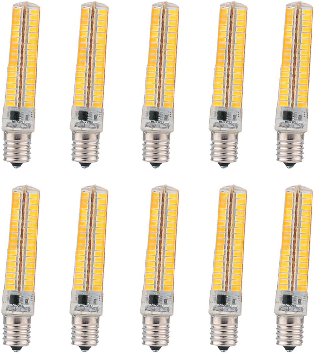 E14 LED Light Bulb, E14 Dimmable Silicone Bulb 5730 SMD 136LED Energy