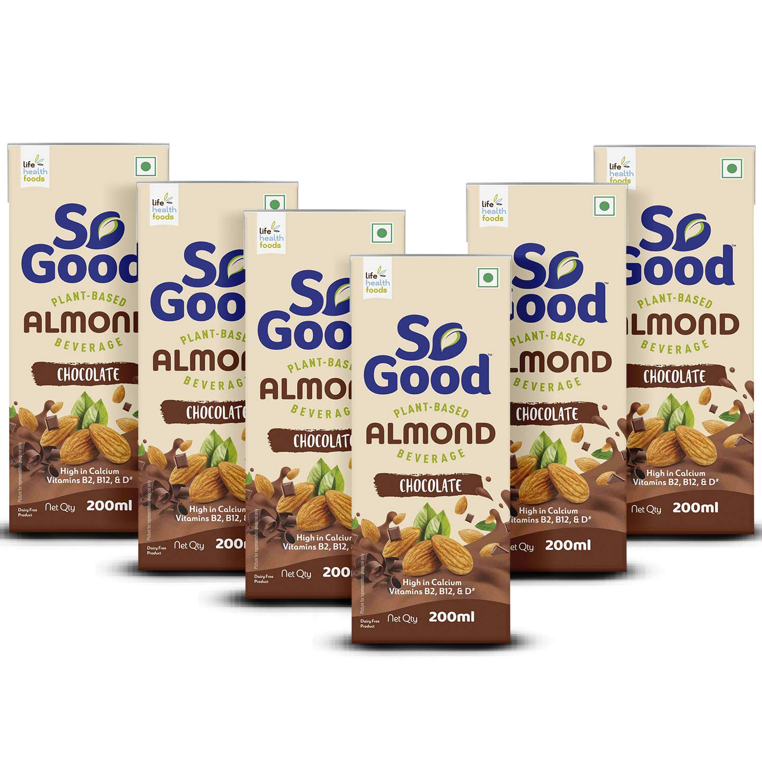Almond Chocolate Plant Based Beverage 1200ml (6 x 200ml) (Vegan/Milk Alternative)