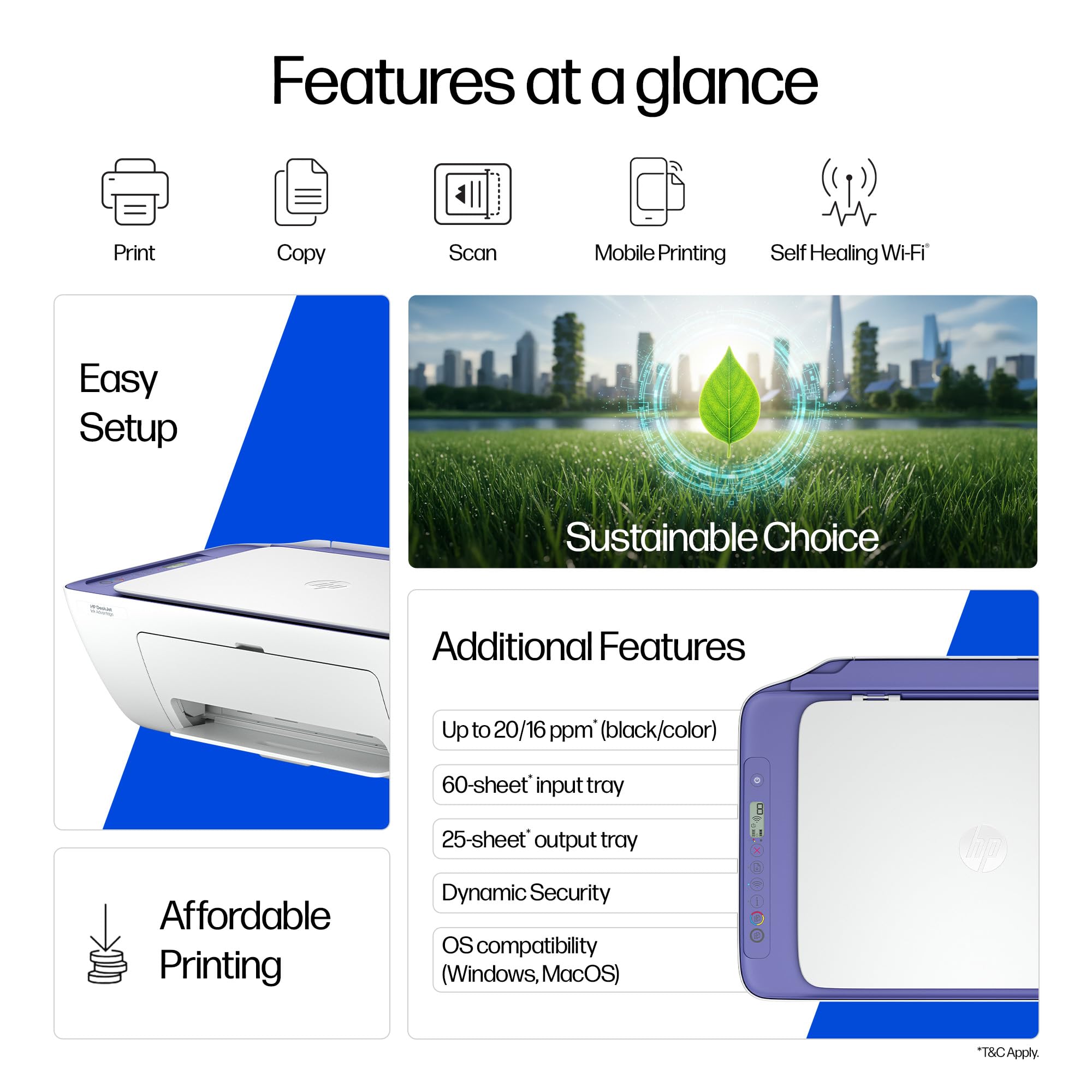 HP AI Capable Ink Advantage 2986 Dual Band WiFi (up to 10X Faster) Colour Printer - Print/Scan/Copy Ideal for Home — Amazon image 8