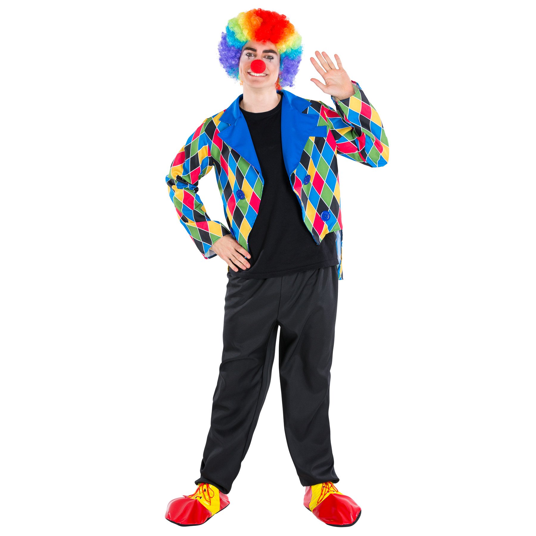 Dressforfun Herren Clown-Kostüm – Mit Frack & Hose, Größe M, Für Fasching & Mottopartys