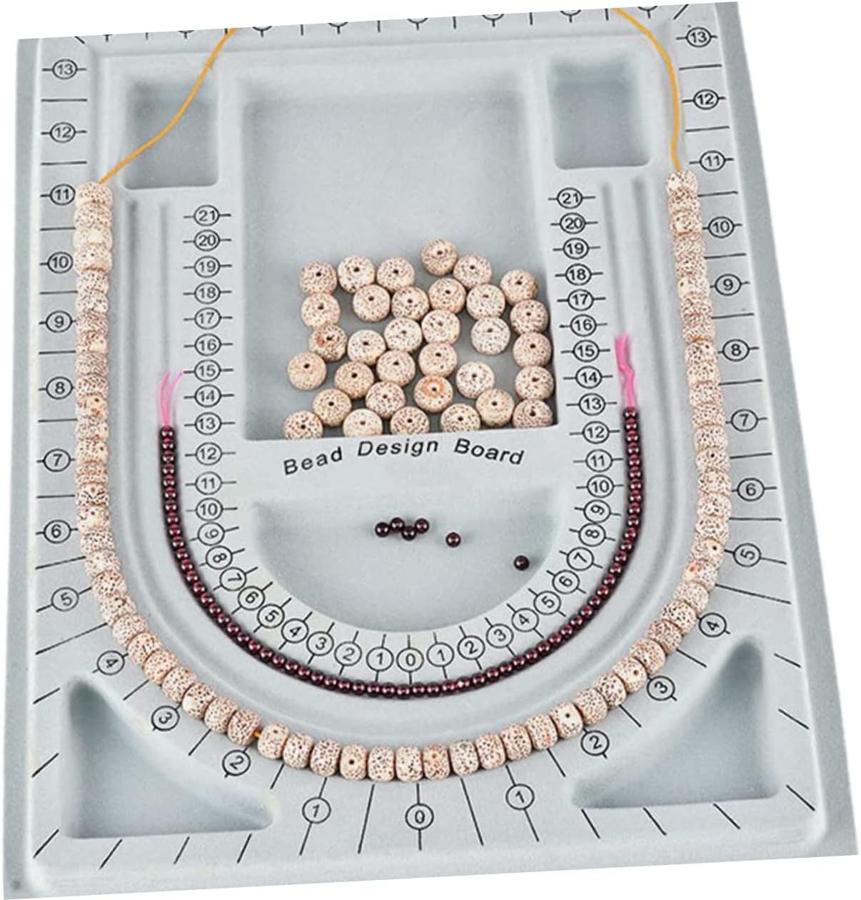 2pcs Bead Jewelry Making Board Tray for Bracelets and Necklaces