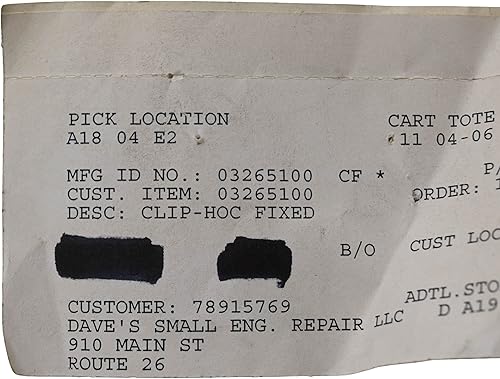 Miniatura 3 de Ariens 03265100 Clip-hoc F Pieza de fabricante de equipos originales (OEM)