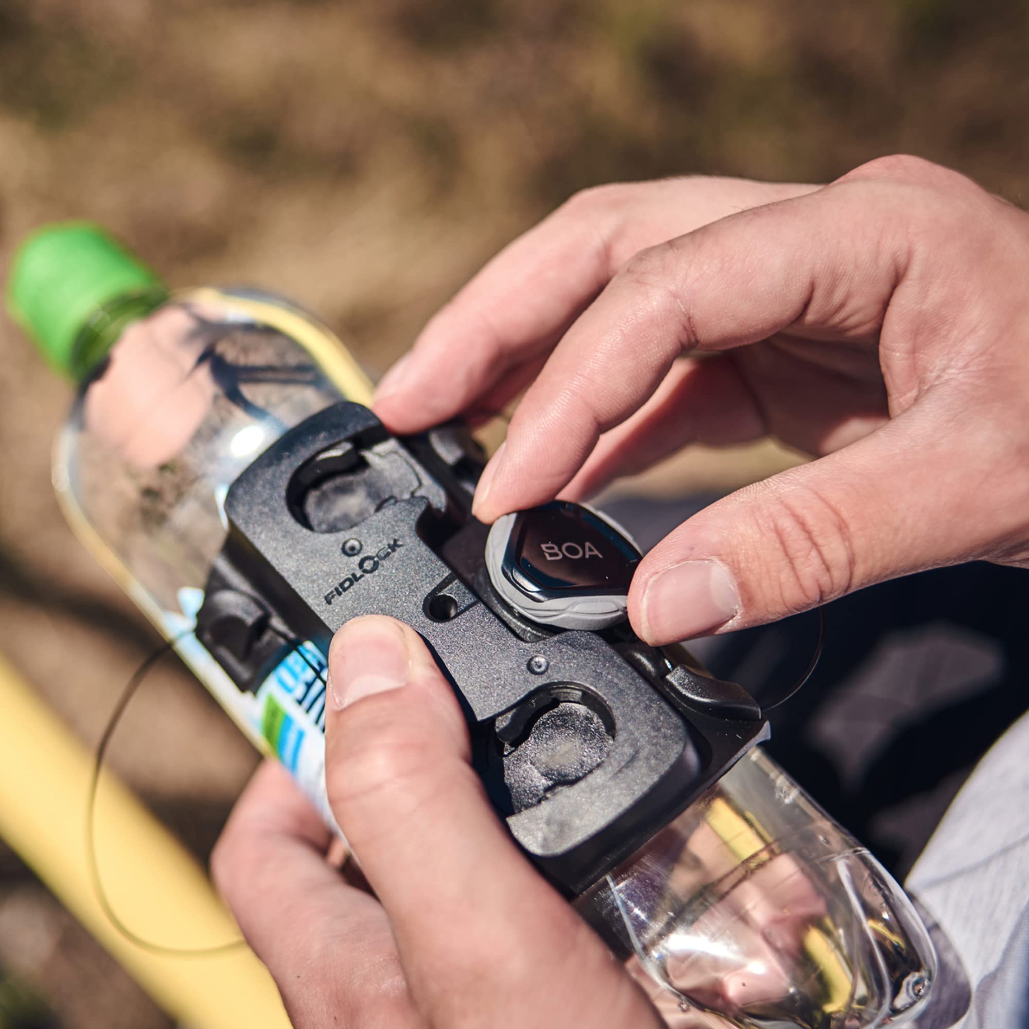 Fidlock Water Bottle with Bike Base Twist Trasparente
