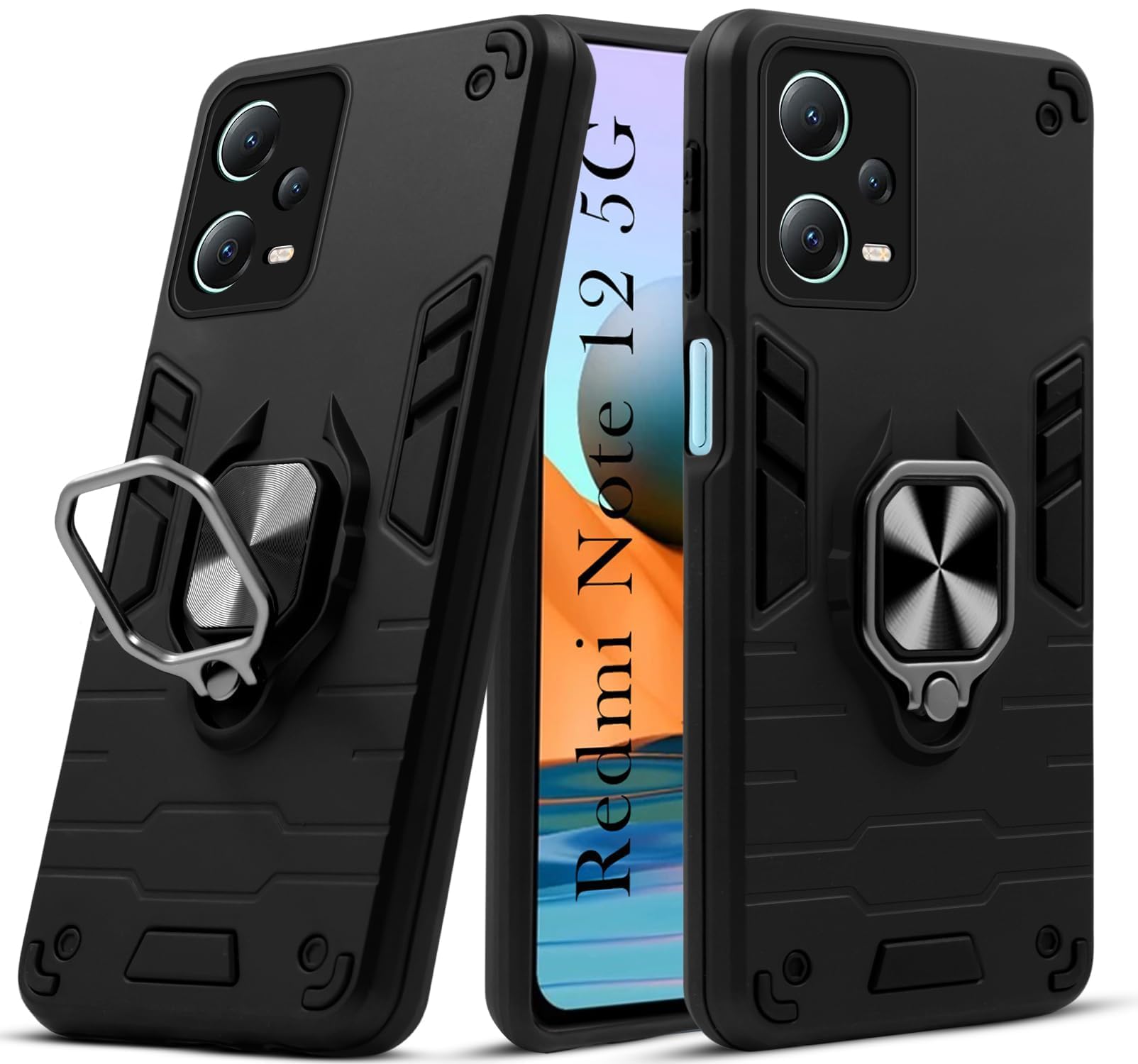 Jkobi Back Cover Case for Redmi Note 12 5G (Shockproof Polycarbonate Dual Layer Hybrid Armor | Robust Black) (B018ZI05B2) Amazon Price History, Amazon Price Tracker