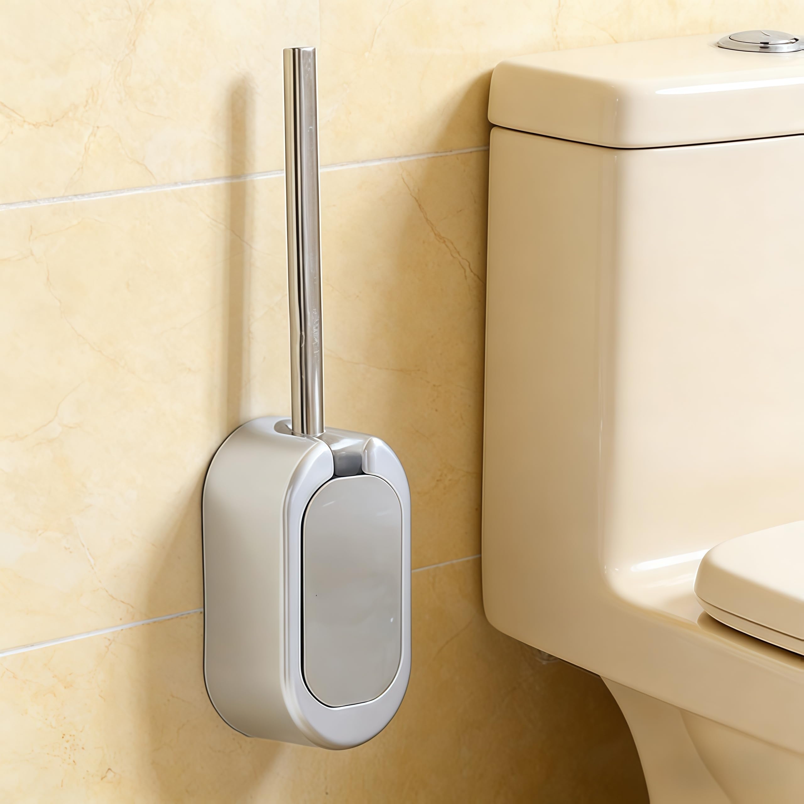 Set scopino for WC in ABS e acciaio inox