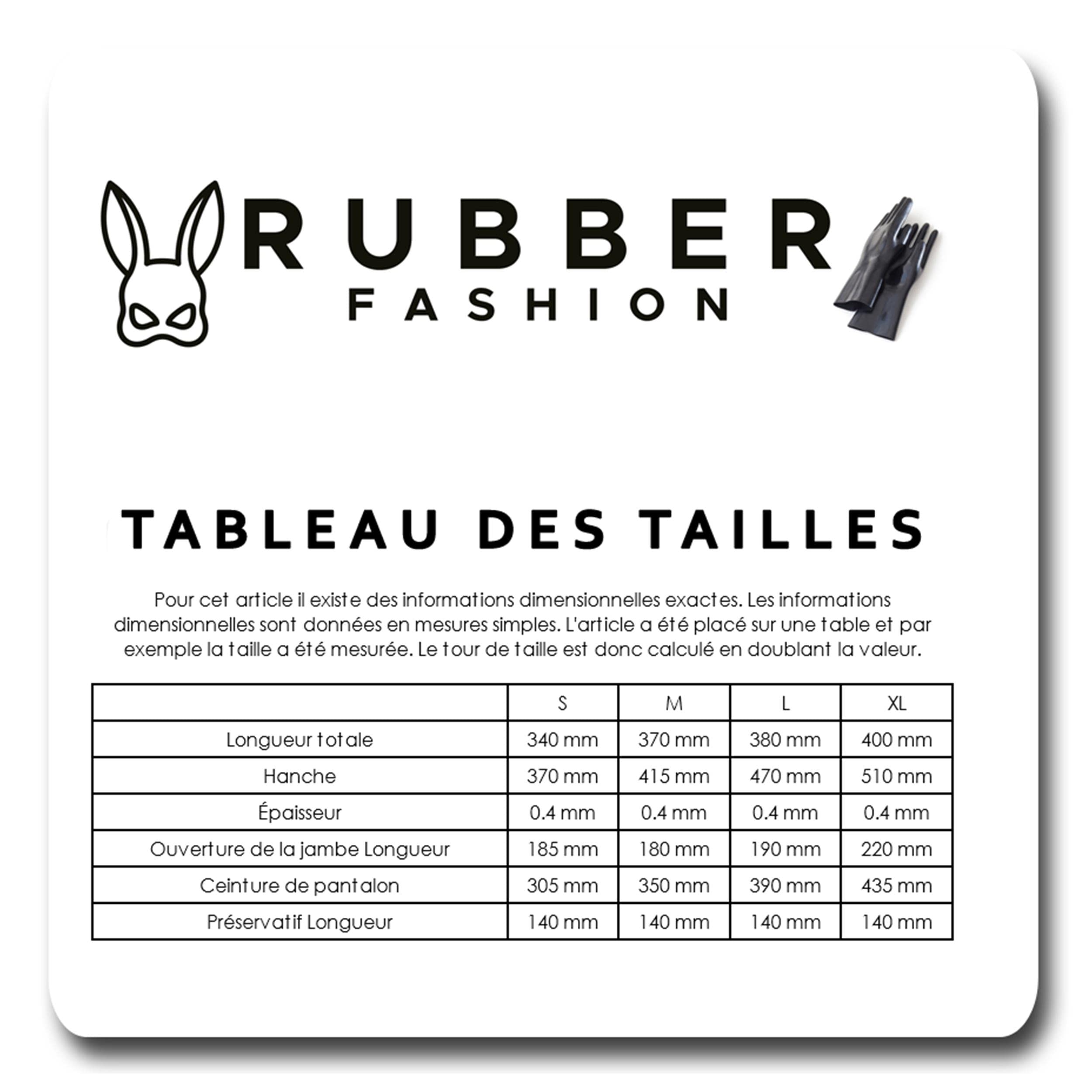 Rubberfashion - Boxer en Latex Sexy - avec étui pénien - pour Homme