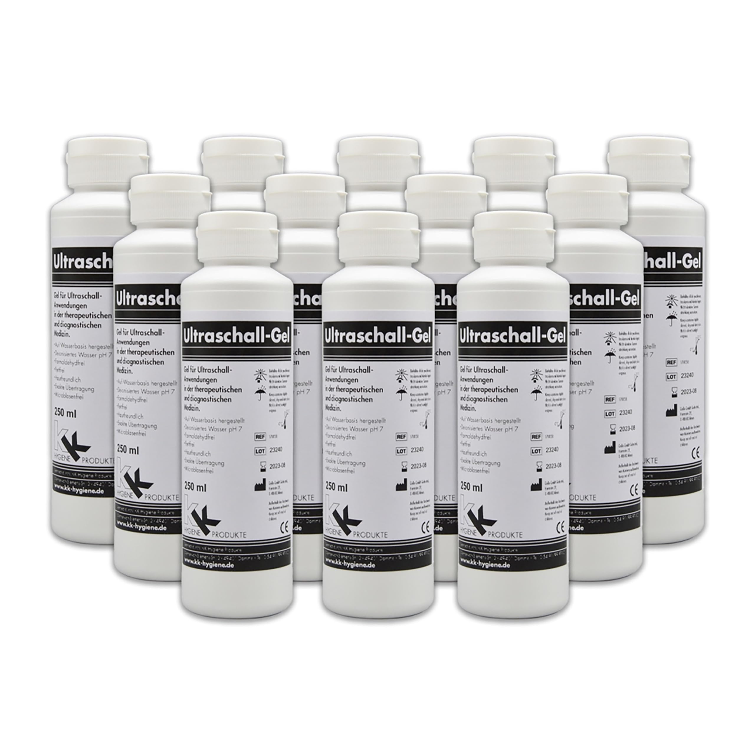 KK Ultraschallgel | Kontaktgel | Sonogel | 12 x 250 ml Flasche