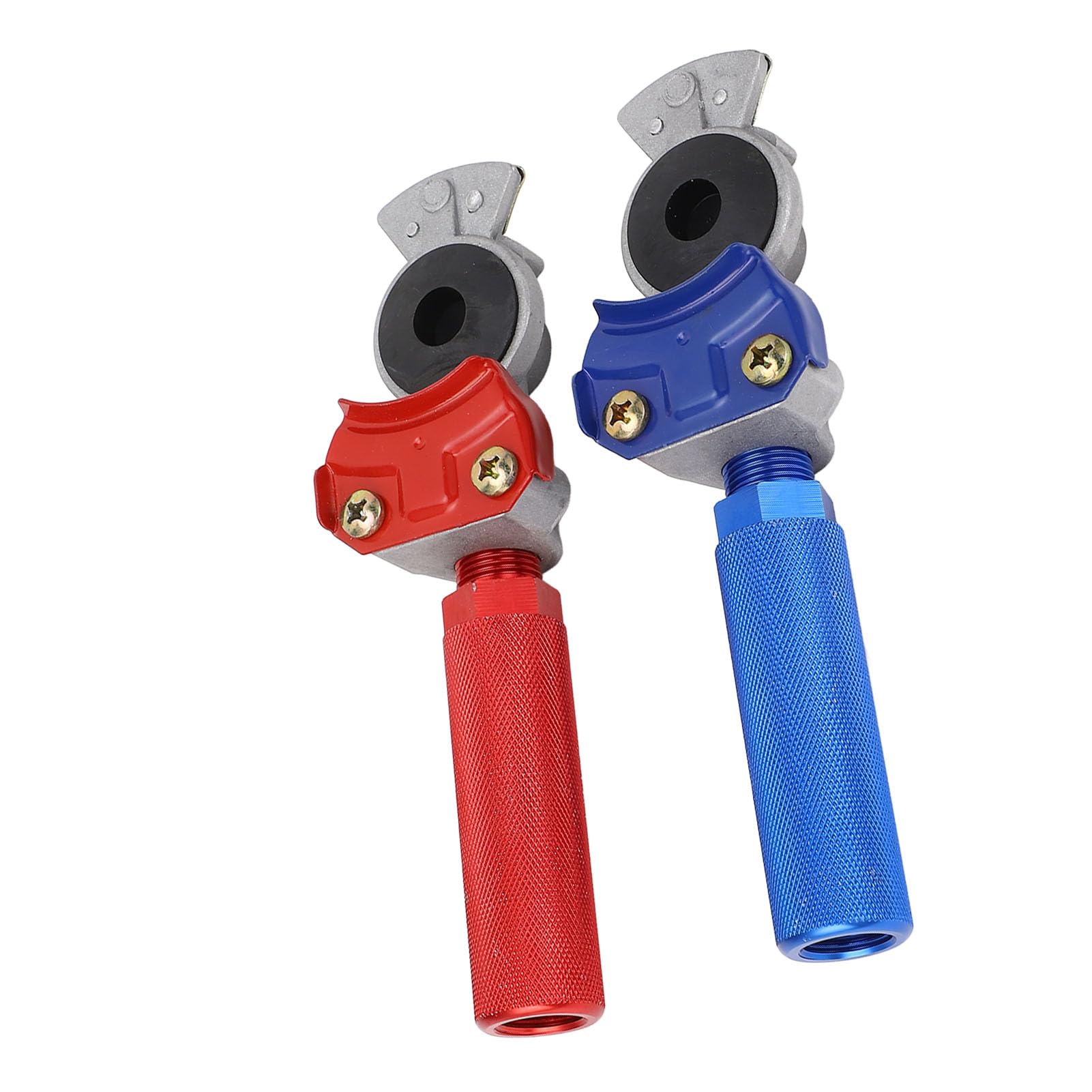 dsheng Glad Hands Grips Lot de 2, Kit de Poignées D'extension Gladhand Haute Résistance, Couplage de Frein à Air, Poignée de Main Glad Hands Set Rouge et Noir anodisé pour Semi-Camion RV