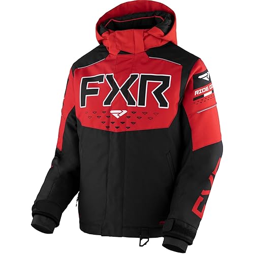 FXR Black/Red Youth Helium Jacket Warm Thermal Flex Insulation Durable Shell - 16