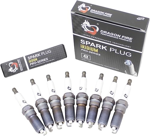 DRAGON FIRE PERFORMANCE Bujías compatibles con Cadillac Chevrolet y GMC Silverado Suburban Escalade Tahoe 2014-2021 5.3L 6.2L 6.6L V8 GEN V LT