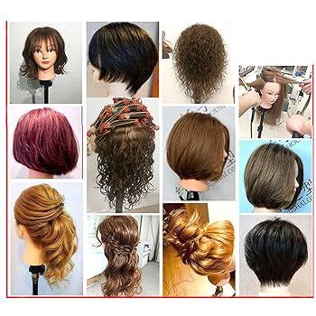 マネキン（ロングヘア)ヘアアレンジ練習用、ロッド巻きの練習用、マンリキセット Amazon.co.jp: Ba Sha 練習用 編み込み練習用 ウィッグマネキン