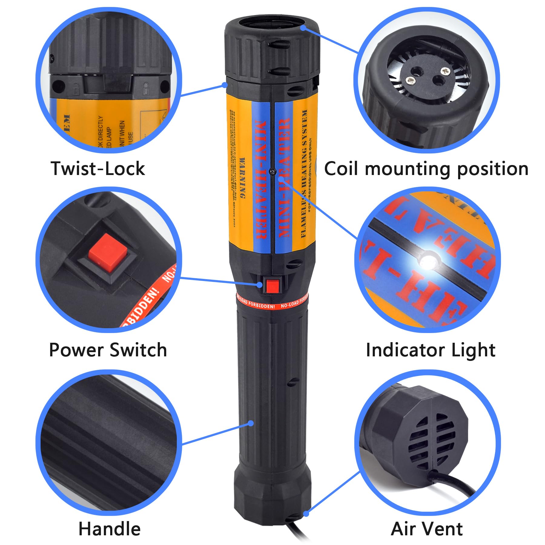 1100W Magnet-Induktionsheizer – Flammenlos, 220V, Mit 8 Heizspulen, Zum Lösen Von Schrauben, Muttern, Zahnrädern & Riemenscheiben