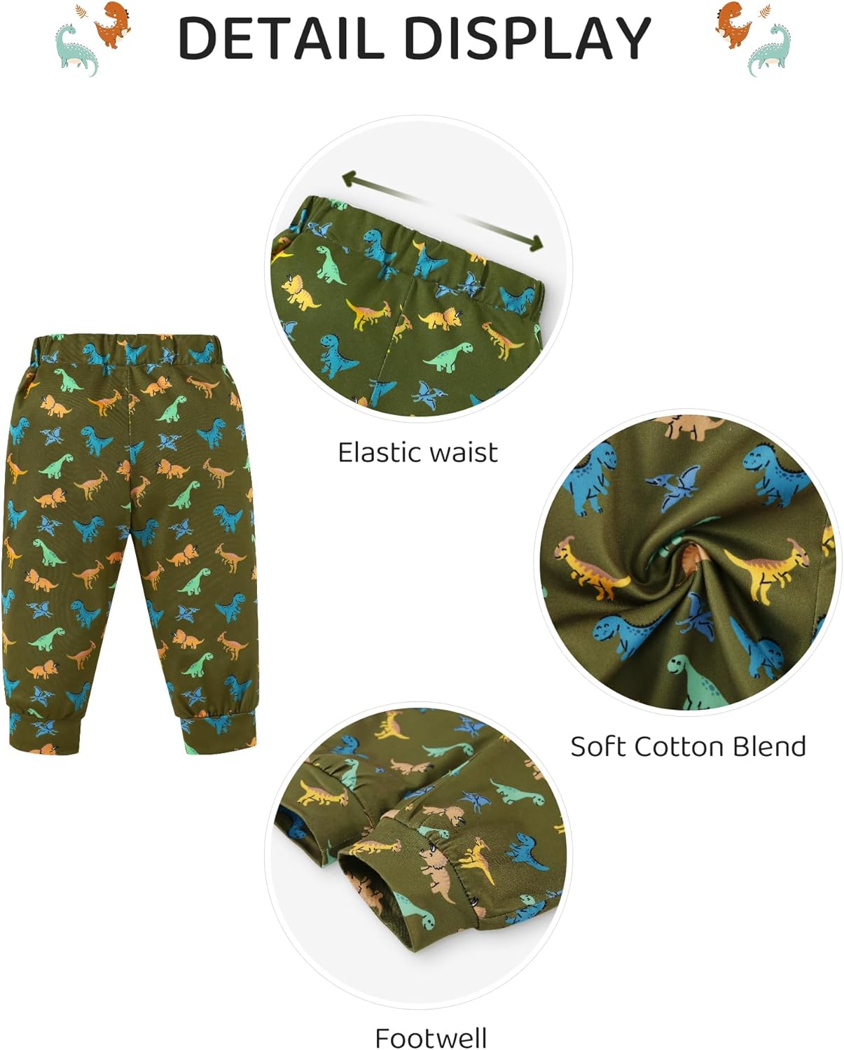 Newborn Boy Summer Outfits Animal Print Short Sleeve Romper with Hoodie & Pants Infant Clothing Set - Image 4