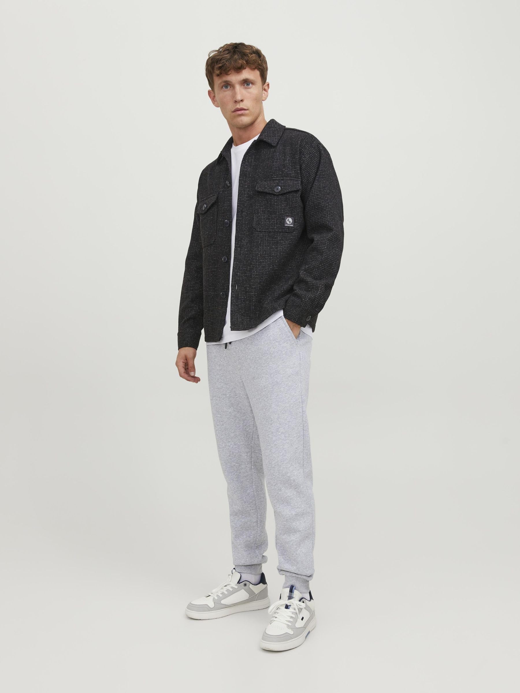 Spodnie do biegania JACK & JONES z gumowym ¶ci±gaczem Spodnie dresowe Spodnie tunelowe Swobodny Fason Podstawowa Ubrania Miejskie Marki JPSTGORDON.
