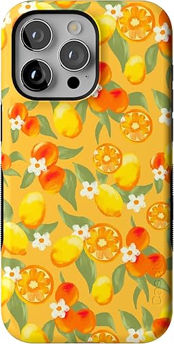 Vista 1466 de Casely Funda para iPhone 15 Pro Max Jardín Secreto Flores mixtas Funda atrevida Compatible con MagSafe y botón de acción Secret Garden