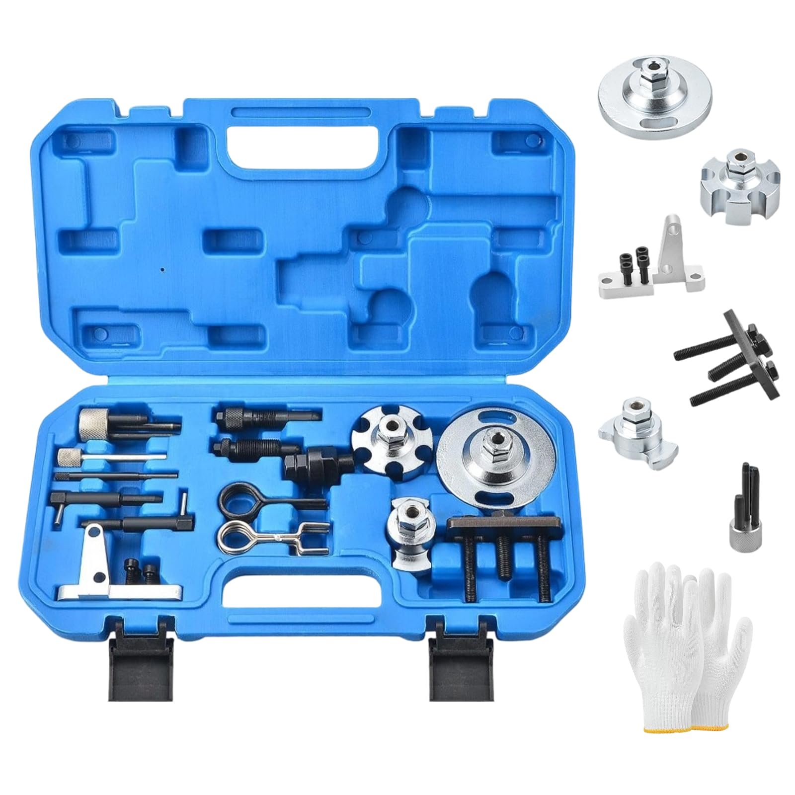 Herramienta de Correa Dentada Compatible VW Audi A6L 2.0 TDI, 2.7, Q7 3.0 TDi, 4.0 4.2 Tdi V8, Herramienta de Sincronización de Motor Diésel Juego de Herramientas de Bloqueo del árbol de Levas