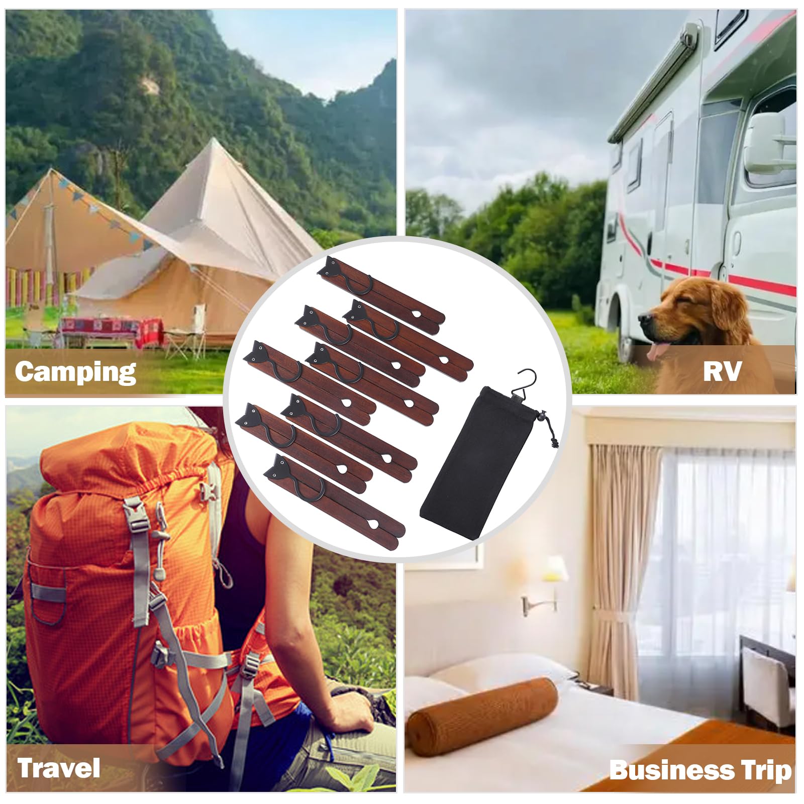 CCYKXA 3 Pièces Cintres De Pliables Voyage, Cintres De Voyage Portables Avec Clips Caches Pour Valise Gain De Place Pour Maison Hotel Voyages Valise Maison De Dortoir 92314110