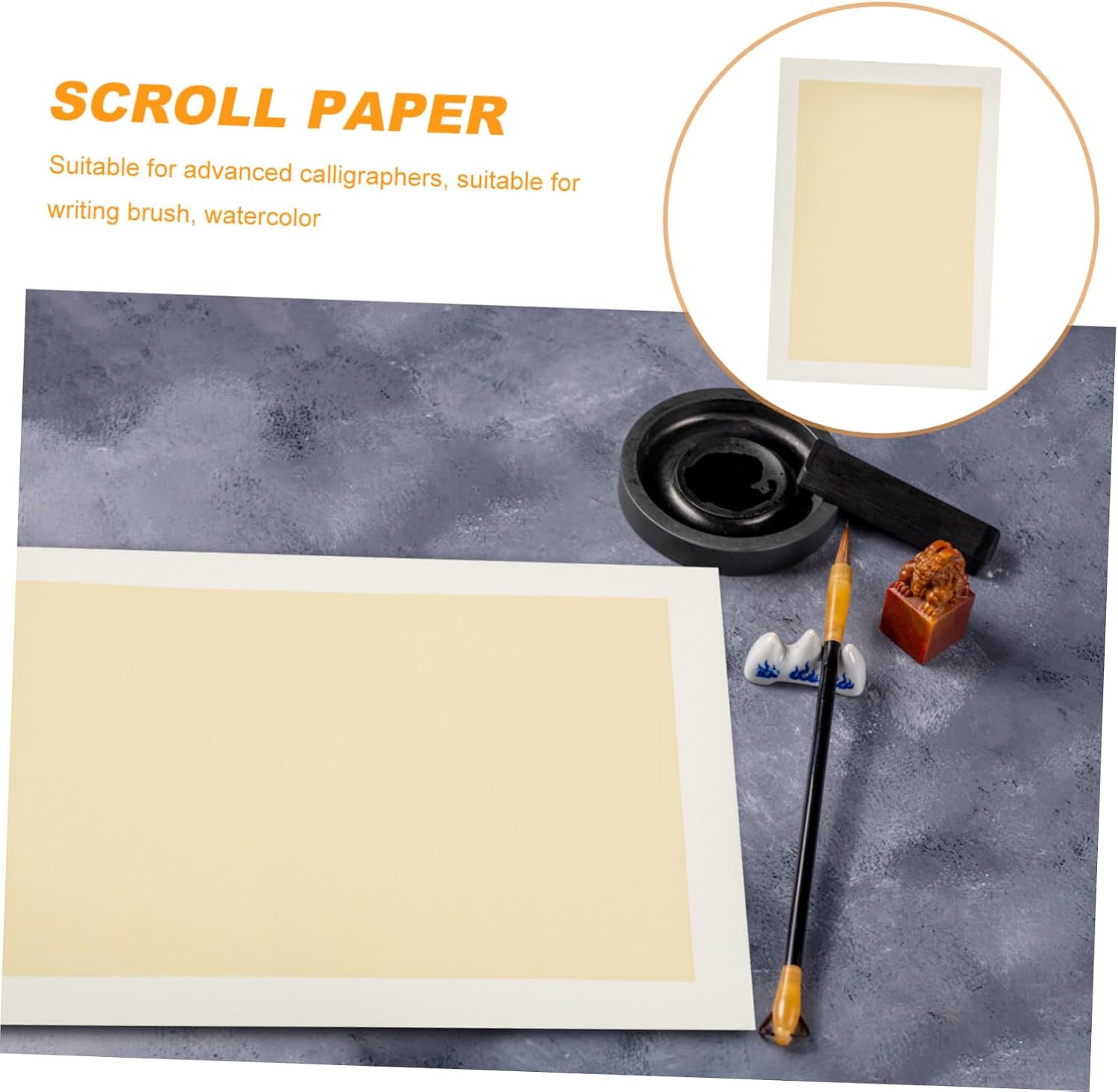 GLSTOY 10sheets Thickened Xuan Calligraphy Paper Soft High-Absorbency Art Paper for Chinese Calligraphy and Drawing for Beginners and Enthusiasts