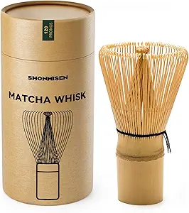 Bamboo Matcha Whisk 80/100/120 Prong, Traditional Japanese Chasen Matcha Stirrer -Authentic Japanese Bamboo Whisk For Matcha Tea (120prongs)
