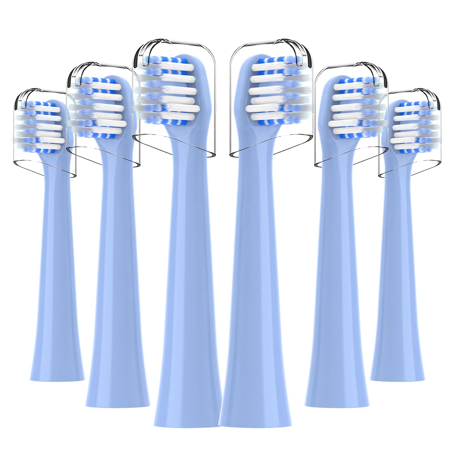 Cabezales de repuesto para cepillo de dientes Colgate Hum - Cabezales de repuesto para cepillo de dientes Hum Smart Battery, azul, paquete de 6