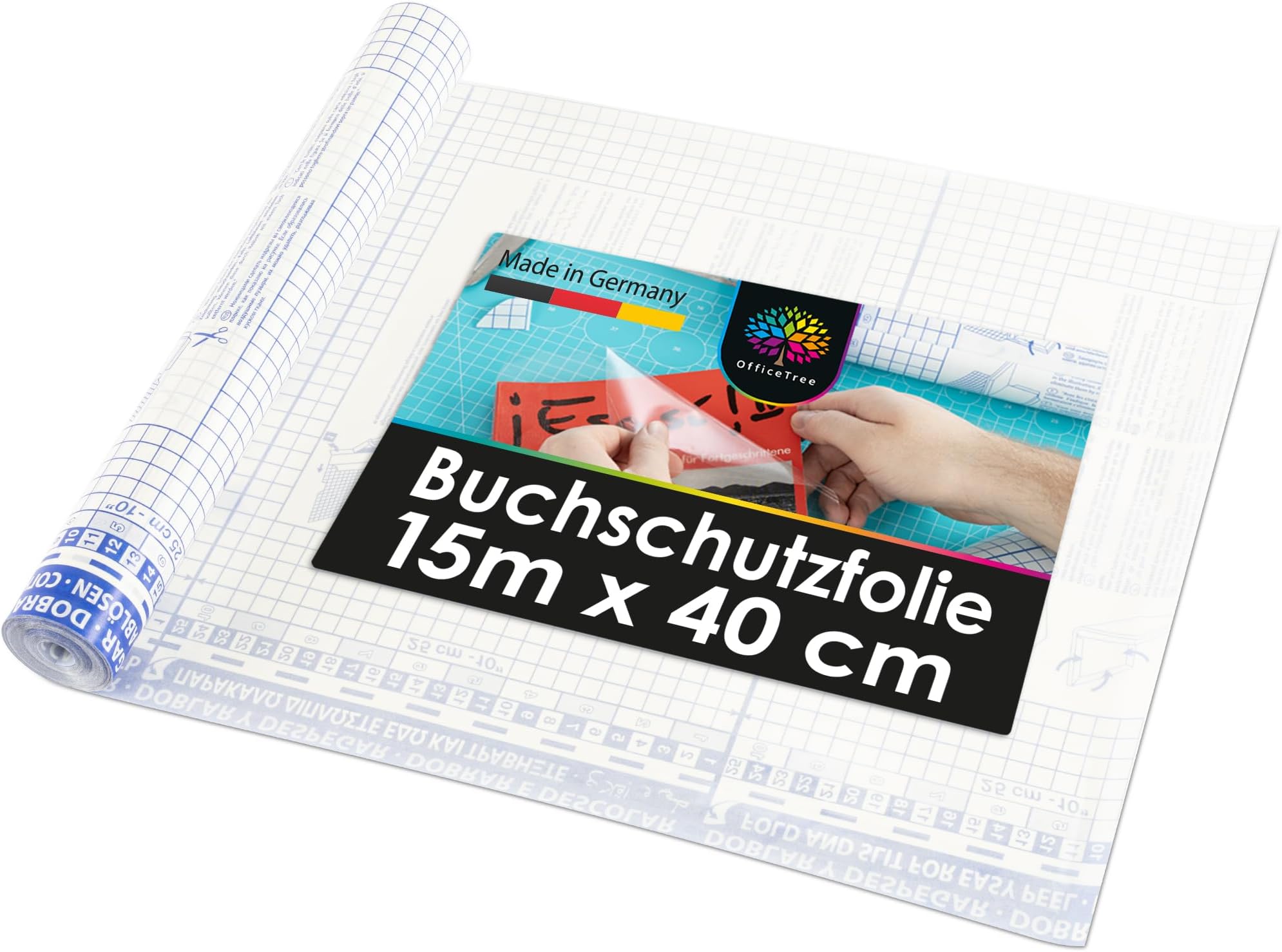 Herma Transparante Boeken Kaftfolie - 3x Rollen - Niet Zelfklevend Voor Schoolboeken 5 Meter Boeken Kaften