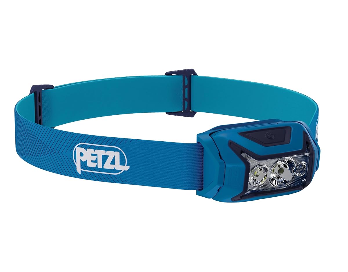 PETZL ACTIK Headlamp - Powerful 450 Lumen Light with Red Lighting, for Hiking,