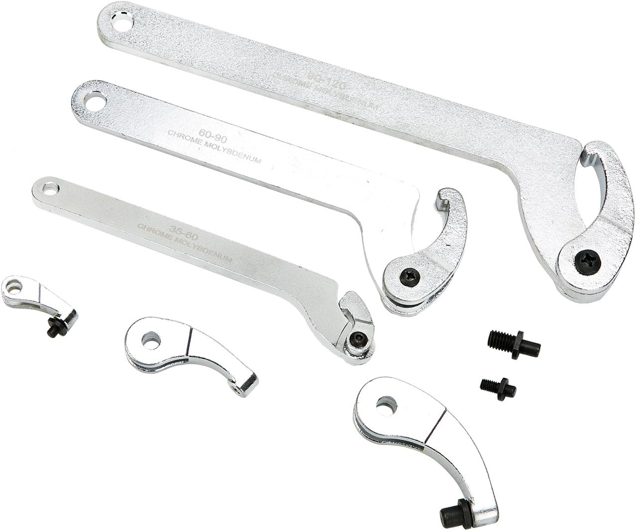 8MILELAKE Adjustable Hook And Pin Wrench/Spanner Tool Set