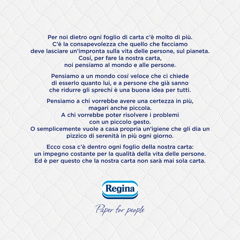 Regina Sensation Extra - 28 Rotoli di Carta Igienica, 170 Soffici Fogli a 4 Veli, Comfort ad Ogni Strappo, Confezione con il 60% di Plastica Riciclata, Carta 100% Certificata FSC