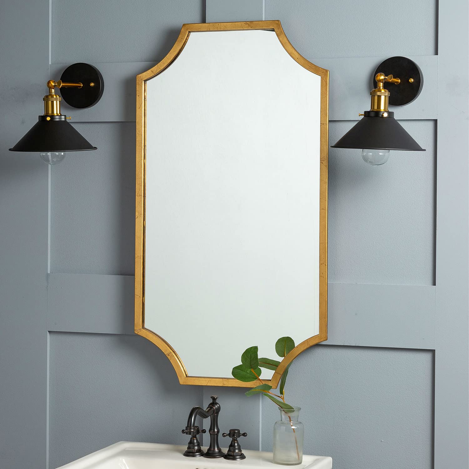 Cooper Classics Lina Gold Leaf Mirror