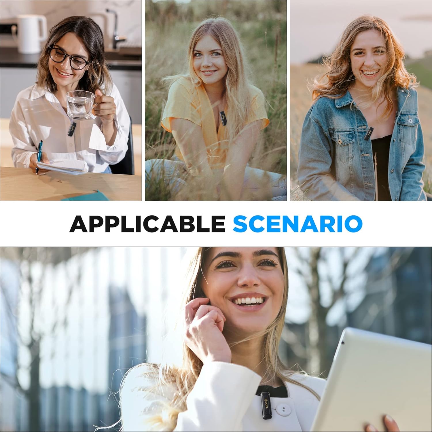 BOYA BY-WM3T2-D1 Wireless Lavalier Microphones for iPhone iPad Phone Omnidirectional External Mini Lapel Lightning Microphone for iPhone Clip-On Mic for Video Recording Podcast YouTube Live Streaming