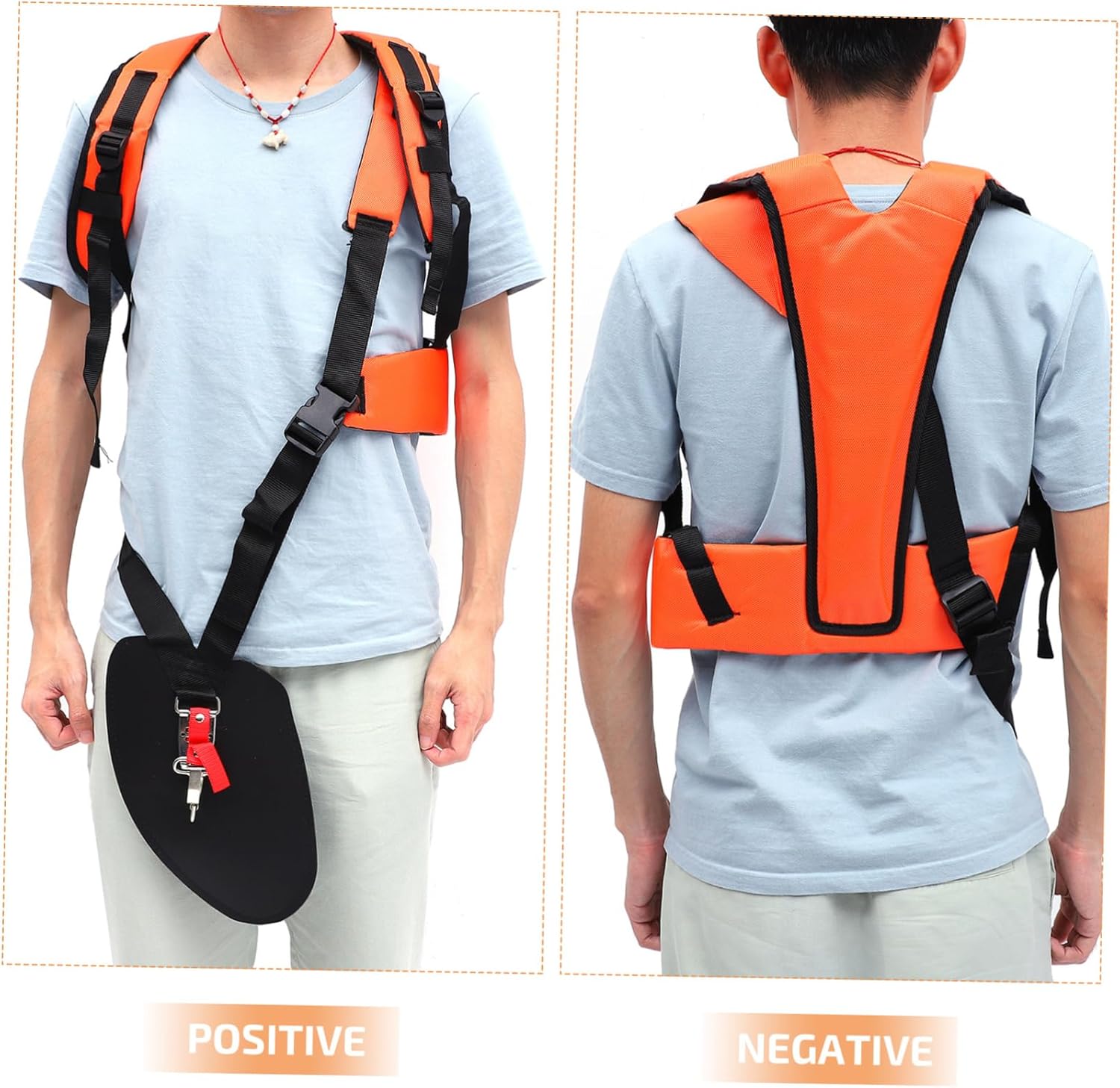 2pcs Mower Harness Strap Comfortable Padded Trimmer Harness Belt for Care