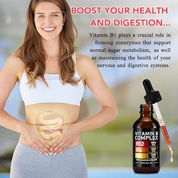 Frovetani Organic Vitamin B Complex for Women, 2PCS Liquid | Vitamin B12 Methylcobalamin, Vitamin B6, B1, B9, Metabolic Health Support, Vegan, Non-GMO, Gluten Free