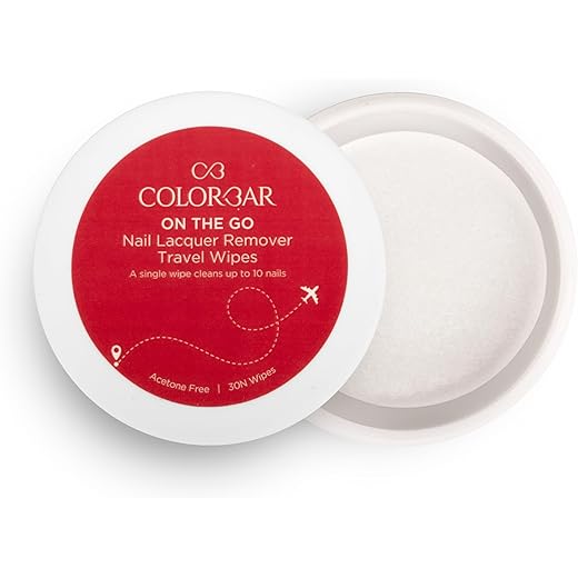 Colorbar Nail Lacquer Remover Wipes Sunshine Rose