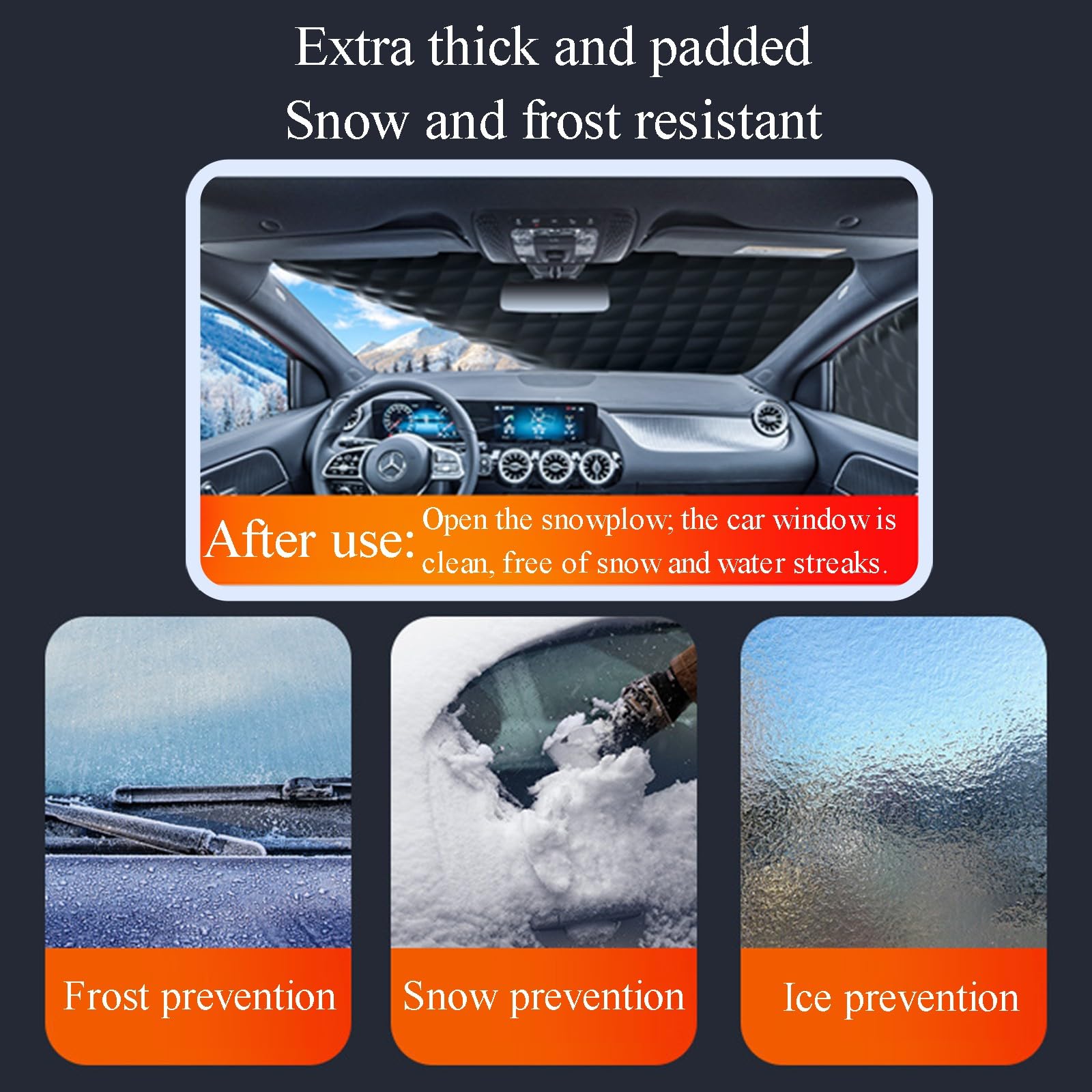 Frontscheibenabdeckung Schneeschutz für Skoda Fabia (1999-2022), Auto Windschutzscheibe Abdeckung Eisschutzfolien Frost Guard Winter EIS Frost Staub Sonne, Silber