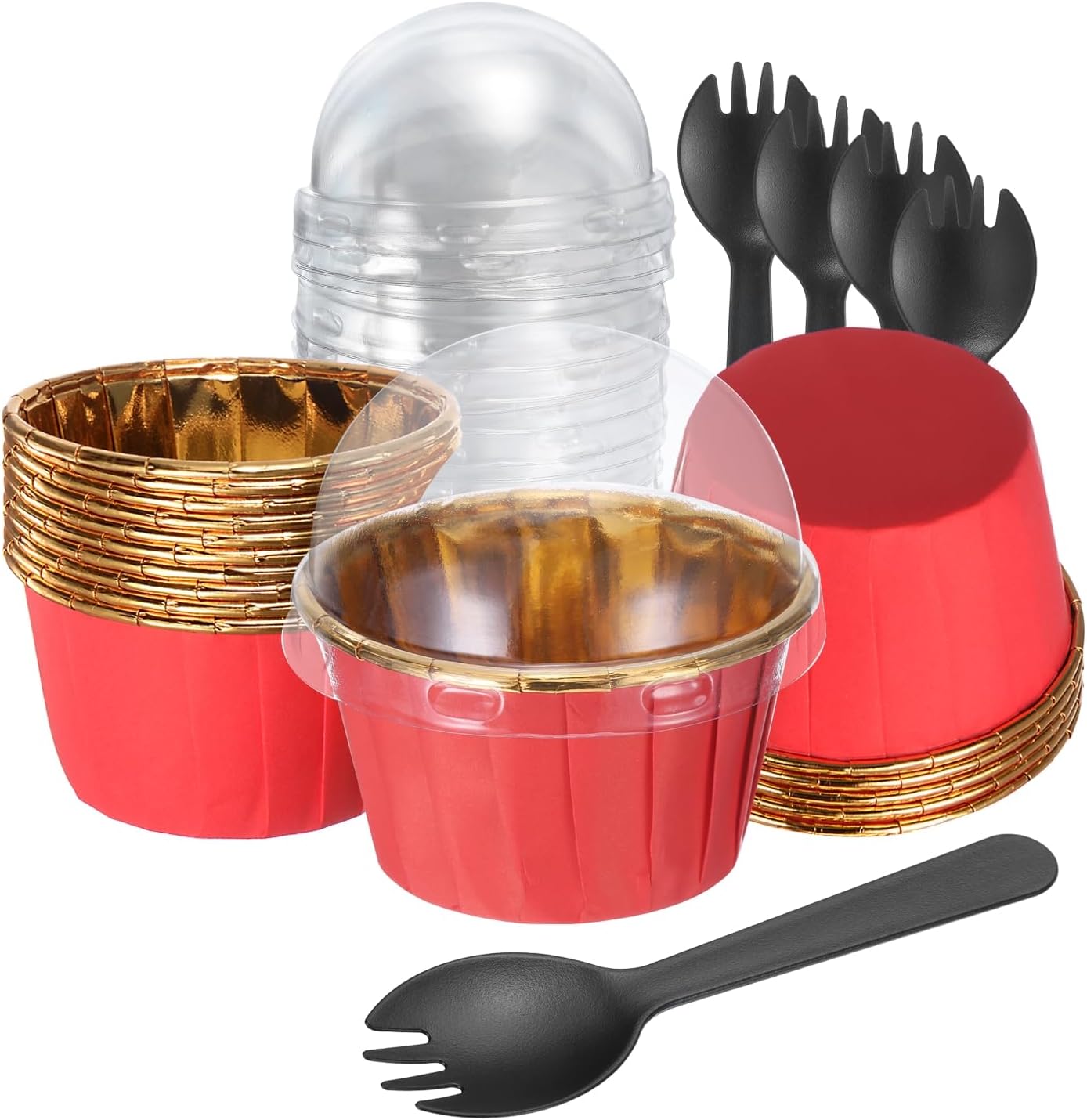 HARFINGTON Red Gold Cupcake Liners Deal at Amazon: $8.24