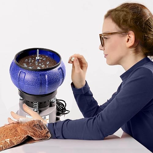 Miniatura 7 de Leegol Electric Vaso vibratorio de 5LB Pulido pequeñas piezas de metal