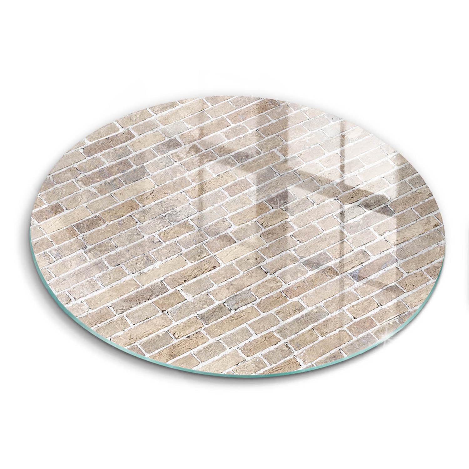 Plaque induction protection 40cm Wallfluent - Accessoire de cuisine design briques brillantes